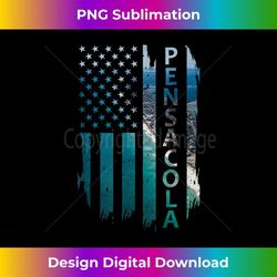 pensacola florida summer sunset american flag patriotic - high-quality png sublimation download