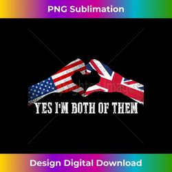 half american half british usa flag united kingdom heritage - elegant sublimation png download