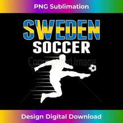 sweden soccer lovers jersey - swedish flag football players 1