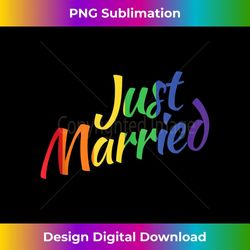 just married gay lesbian lgbt wedding rainbow lgbt 1 - instant sublimation digital download