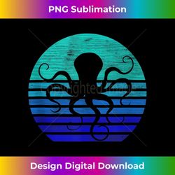 retro octopus silhouette - premium png sublimation file