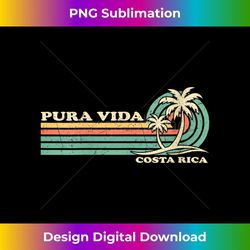 s retro vintage family vacation costa rica pura vida beach 1 - unique sublimation png download