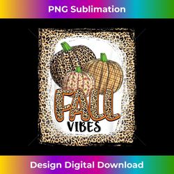 pumpkin leopard print fall vibes thanksgiving girls women - elegant sublimation png download