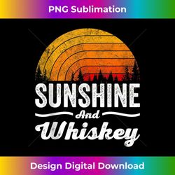 sunshine and whiskey vintage retro funny beach summer 2 - sublimation-ready png file