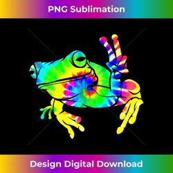 cool tie dye peace frog funny hippie tadpole lover - png transparent sublimation design
