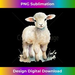 easter lamb watercolor for girls spring baby animal - creative sublimation png download