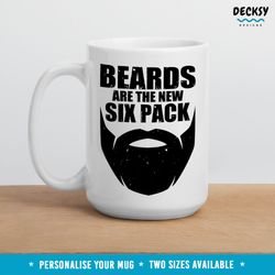 funny beard mug, beard coffee mug, beard lover gift mug, gift for husband, beard coffee tea mug, gift for him, beard cof