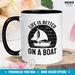 funny boat lover mug, gift for boaters, sailing gift mug, novelty gift for sailor, unique boating cup, sailboat owner gi