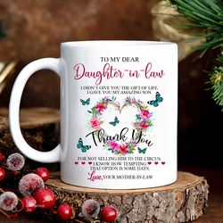 to my daughter-in-law gift, daughter in law gift, daughter in law mug, wedding gift, anniversary gift, gift from mother