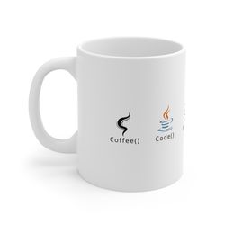 Java Developer Mug, Java Mug, Programmer Mug, Coffee Code Fix Bugs Sleep Repeat, Funny Mug For Programmers Or Java Devel