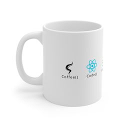 React Developer Mug, React Mug, Programmer Mug, Coffee Code Fix Bugs Sleep Repeat, Funny Mug For Programmers Or React De