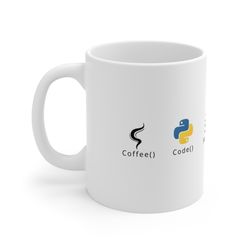 Python Developer Mug, Python Mug, Programmer Mug, Coffee Code Fix Bugs Sleep Repeat, Funny Mug For Programmers Or Python