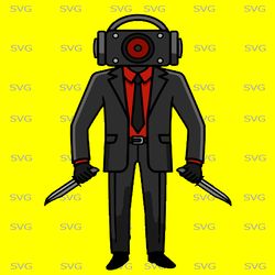 red speakerman svg | skibidi toilet