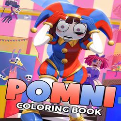 coloring book pomni : cute coloring books