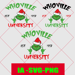 whoville university svg grinch svg whoville sweatshirt dr. seuss svg eps png jpeg instant download grinch finger grinch