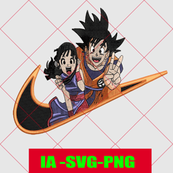 son goku and chichi svg ,digital download