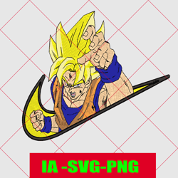 goku swoosh nike svg ,digital download