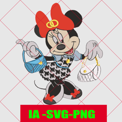 mouse fashionista fantasy dressed parody girl svg, cartoon character , svg digital download