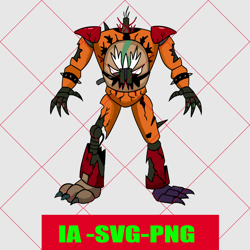 ruined glamrock freddy from five nights at freddy's svg .digital download file