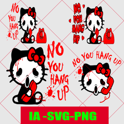 bundle hello cats horror halloween svg png, svg hello cat on couches, horror characters svg, features svg scream for cri