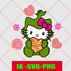 kitty svg, svg de noel, kawaii svg, cricut, silhouette vector cut file