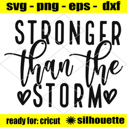 stronger than the storm svg, motivational svg, inspirational, be kind svg, self love svg, positive quote, be strong svg,