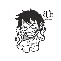 luffy anime embroidery designs, anime embroidery design, machine embroidery design files, anime embroidery file.