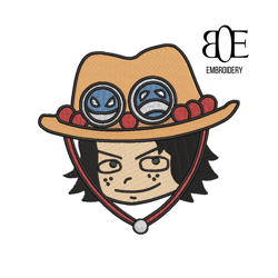 anime inspired embroidery design, luffy embroidery design, embroidery patches, anime embroidery pattern, instant downloa