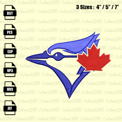 toronto blue jays embroidery design, mlb embroidery file, instant download
