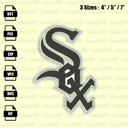 chicago white sox embroidery design, mlb embroidery file, instant download