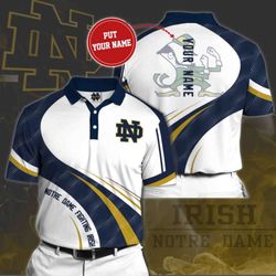 custom notre dame fighting irish polo shirt - tailored fanwear