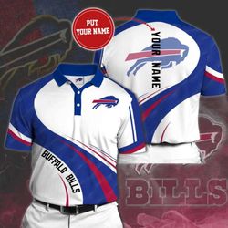 custom buffalo bills polo shirt: personalized nfl fan gear