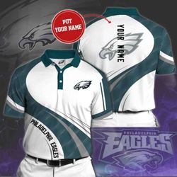 custom philadelphia eagles polo shirt: personalize your nfl gear - officially licensed