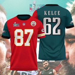 2023 hot sale 3d t-shirt: kelce brothers j & t kelce - fan made gift