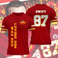 travis kelce 87 3d t-shirt: the ultimate gift for kansas city football fans - hot sale!