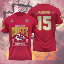 patrick mahomes kc chiefs 3d aop t-shirt: celebrate football champs - 57 gift