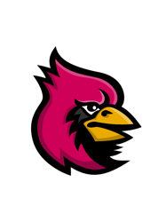 cardinal bird head mascot