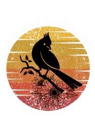 sunflowers cardinal birds triblend