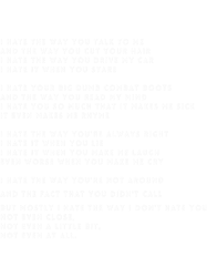 10 things i hate about you poem