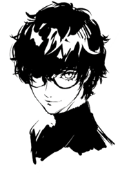 persona 5 ren amamiya portrait dark