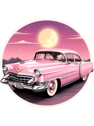 pink cadillac, vintage car,cars