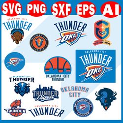 oklahoma city thunder logo, okc thunder logo, okc thunder logo png