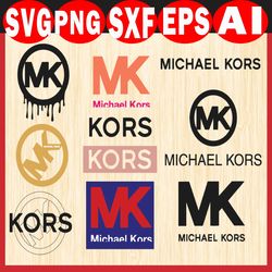 michael kors logo bundle svg, michael kors svg, mk dripping