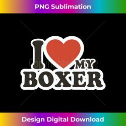 i-love pet dog dog-breed boxer long sleeve - bespoke sublimation digital file - crafted for sublimation excellence