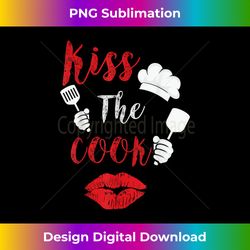 kiss the cook chef cooking love big red heart valentines day - deluxe png sublimation download - spark your artistic genius