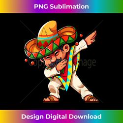 dabbing poncho cinco de mayo mexican sombrero festival - classic sublimation png file - challenge creative boundaries