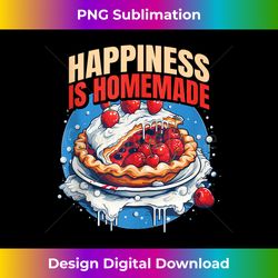 happiness homemade pie kitchen chef cooking at home cooking tank top - sophisticated png sublimation file - tailor-made for sublimation craftsmanship