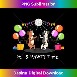 it's pawty time - funny dog party pun - crafted sublimation digital download - reimagine your sublimation pieces