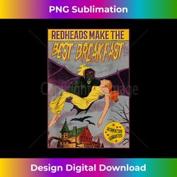 bat abducting woman redhead breakfast halloween - vibrant sublimation digital download - striking & memorable impressions