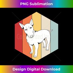 retro dog silhouette bull terrier long sleeve - contemporary png sublimation design - animate your creative concepts